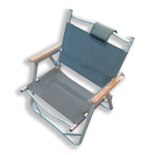Light Weight Portable Outdoor Camping Chair OEM ODM Heavy Duty Aluminum Frame Camping Chair with Wood Grain Armrest